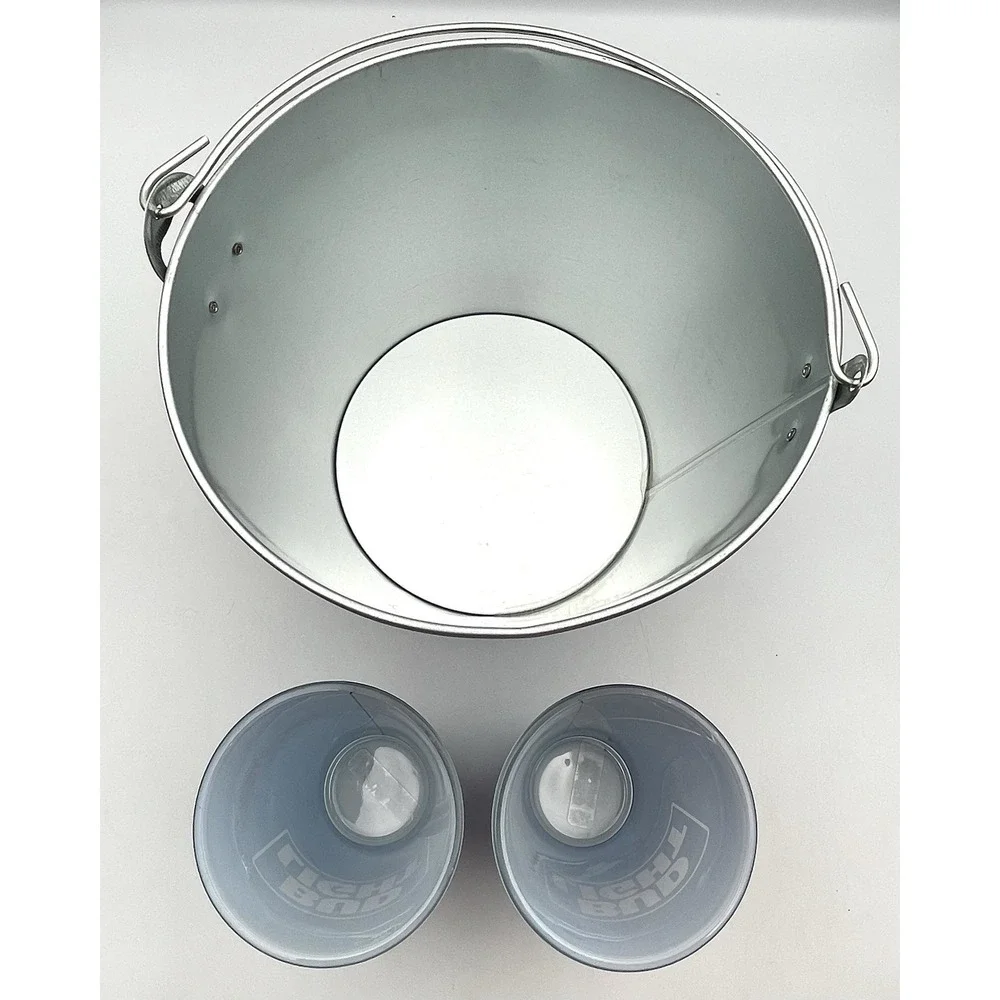 BUD LIGHT‎ Metal Bucket, 2 Bud Light Glasses and 2 Bud Light Coasters